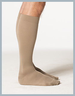 Sigvaris 820 Series Microfiber Socks for Men - Tan pictured