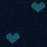 830 Microfiber Series Navy Hearts 26